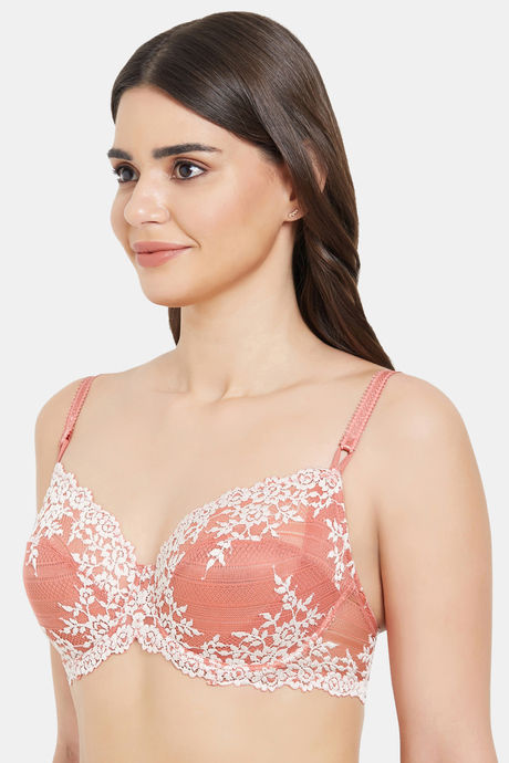 Wacoal Single Layered Wired 3/4Th Coverage Lace Bra - Faded Rose White Sand — image 3